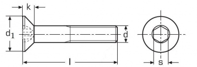 imbus M16x130 ZINOK 8.8 zápustná hlava DIN 7991 - ISO 10642
