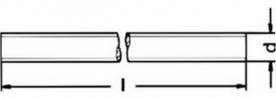 závitová tyč M10x1000 ľavá A2 NEREZ DIN 975