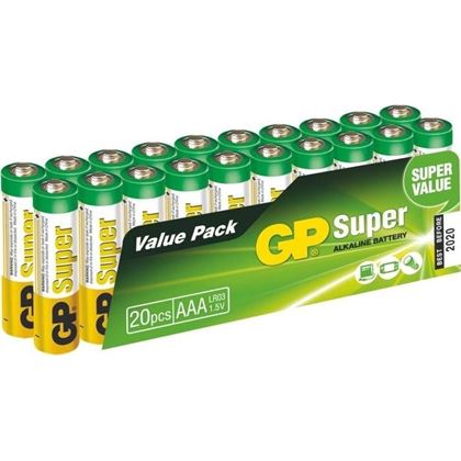 alkalické batérie GP SUPER AAA 1.5V, blister (20 ks)