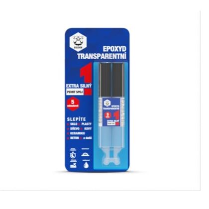 lepidlo BULDOG EPOXYD TRANSPARENTNÉ 28g (5min.)