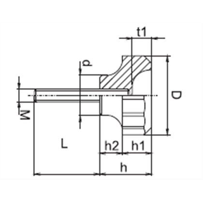 plastová skrutka M12x40 JJZ 50