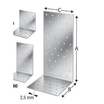 uholník 100x100x2.5x100 ZINOK