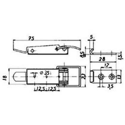 bednový uzáver A-75mm, B-18mm A2 NEREZ