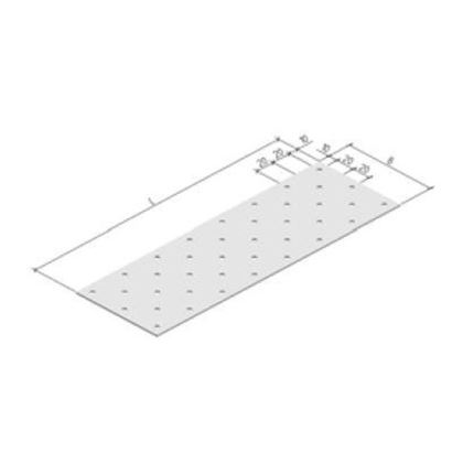 doska děrovaná 100x240x2 ZINOK 20580