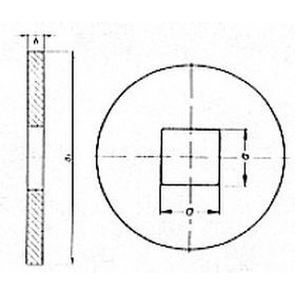 podložka M10 pr. 11x34x3 A2 NEREZ štvorhranný otvor DIN 440 V