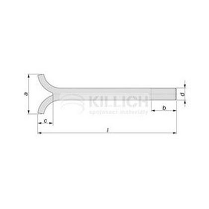 skrutka M20x250 ZINOK do zdi DIN 529 C