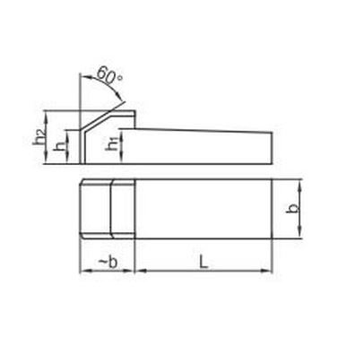 klin 25x14x160 s nosom ČSN 02 2514