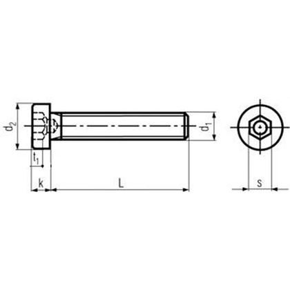imbus 1/4"-20x1.1/2" UNC BEZ PÚ 8.8 nízká válcová hlava DIN 6912