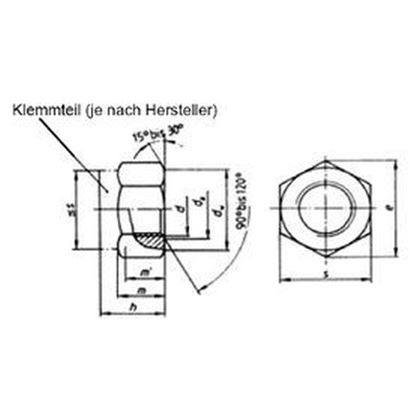 matica M24 ZINOK /8/ poistná kovová DIN 6925