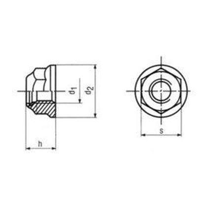 matica M20 ZINOK /8/ poistná+golier DIN 6926