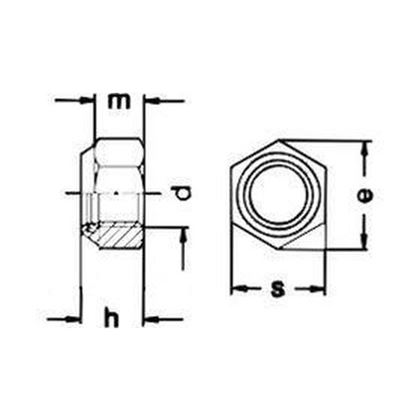 matica 5/8"-11" UNC ZINOK /8/ nízká poistná s PA vložkou DIN 985