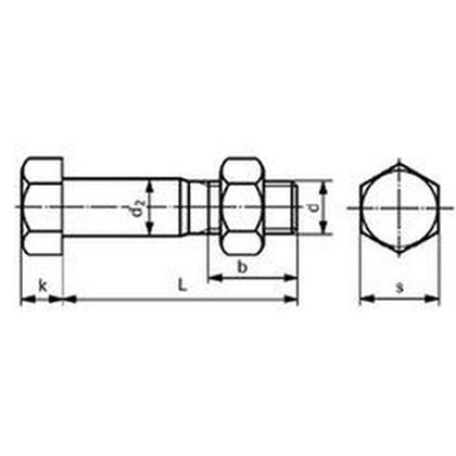 skrutka M20x90 5.6 ZINOK lícovaná DIN 7968