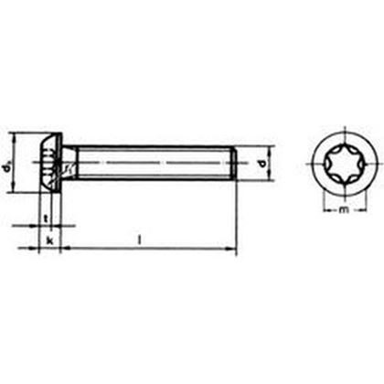imbus M5x30 polguľatá hlava TORX ZINOK 10.9