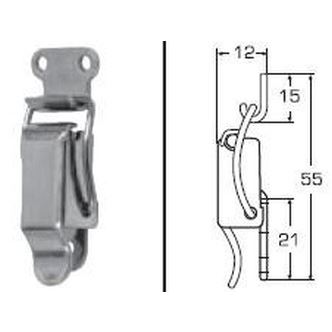 bednový uzáver A-55mm, B-12mm A2 NEREZ SWL=0,5kN