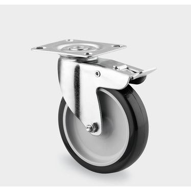Smerovo otočné kolieso s totálnou brzdou + hlava otoče 75x25 mm