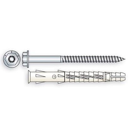 hmoždinka 8x140 multifunkčná, vrut 6hranná hlava, torx