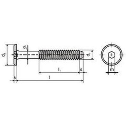 skrutka M6x30 BRONZ nábytkarská 17mm hlava