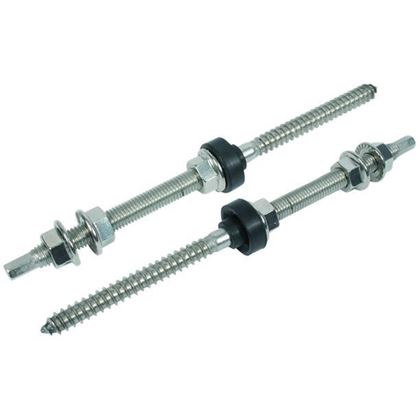 skrutka M10x200 A2 NEREZ kombinovaný + matica, EPDM podložka