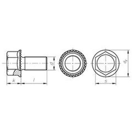skrutka M6x10 ZINOK cl.90 TENSILOCK s límcem