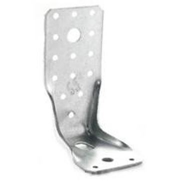 uholník 65x88x95x3.0mm BIELÝ ZINOK s prolisom KPB 1