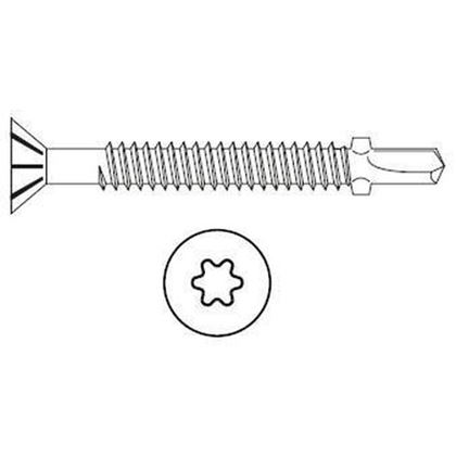 vrut 4.5x60/40 A2 NEREZ zápustná hlava samovrtný TORX 20 artikl 4490
