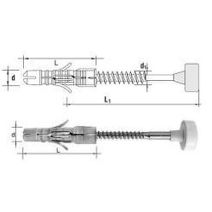 Hmoždinka Upevnění WC 6x80