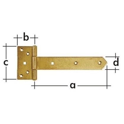 ZBW 400 záves brankový 400x60x110x40x4.0mm