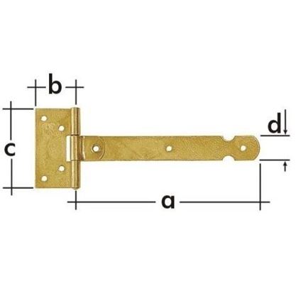 ZBL 150 záves brankový - lehký 150x32x1.5mm