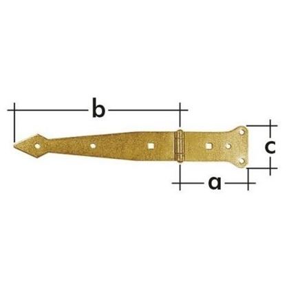 ZBP 300 záves brankový pásový 300x80x50x2.5mm