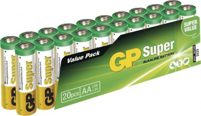 alkalické batérie GP SUPER AA 1.5V, blister (20 ks)