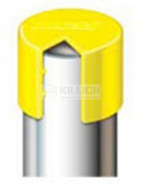 Krytka na potrubie bez vetracieho otvoru 219.1mm Žltý LDPE