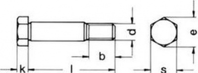 skrutka M10x35 ZINOK 10.9 lícovaná DIN 609