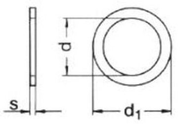 podložka 10x16x1.0 ZINOK distančná (vymezovací) DIN 988
