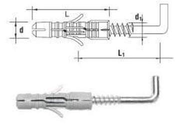 hmoždinka 8x40 + skoba 5x48 UPP-LL